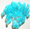 50 8mm Milky Aqua Opal Button Flower Beads